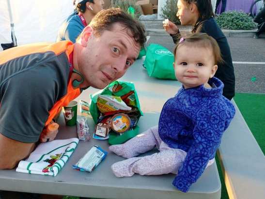 Post race with Molly